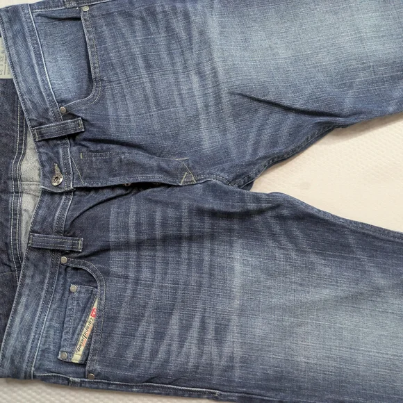 Diesel Safado Dark Wash Blue Fade 0RZ31 Regular Slim Straight Jeans Men's 33x32